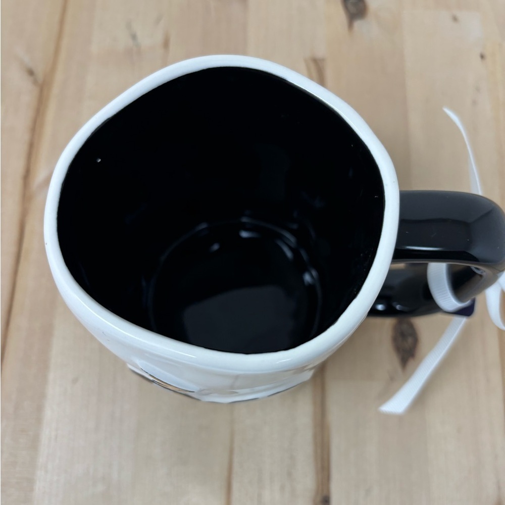 Rae Dunn HARRY POTTER Mug White Double Sided Black Inside & Handle New - Picture 3 of 4